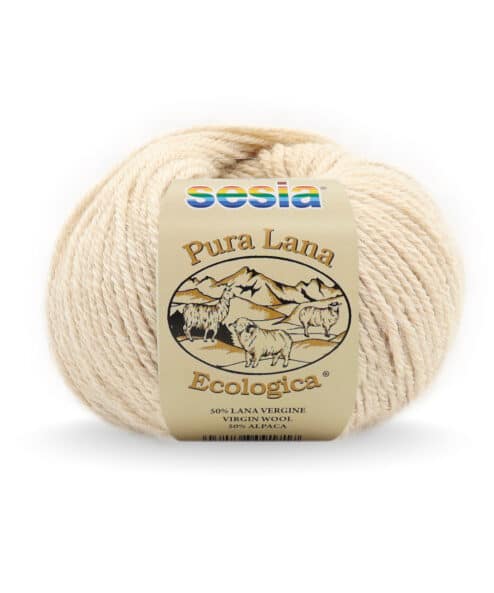 ecological wool sesia yarn certified GOTS alpaca and virgin wool natural colors yarn made in