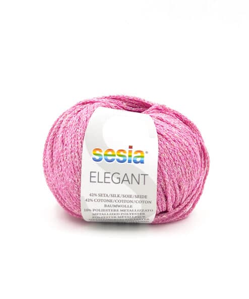 Sesia yarns Elegant cotton and silk lamé yarn ideal for elegant summer garments for both knitting and crochet