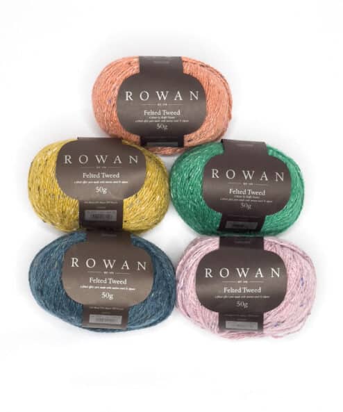 Filato Felted Tweed Rowan come dipingere con la lana