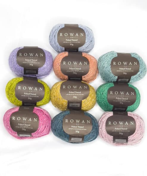 Filato Felted Tweed Rowan come dipingere con la lana