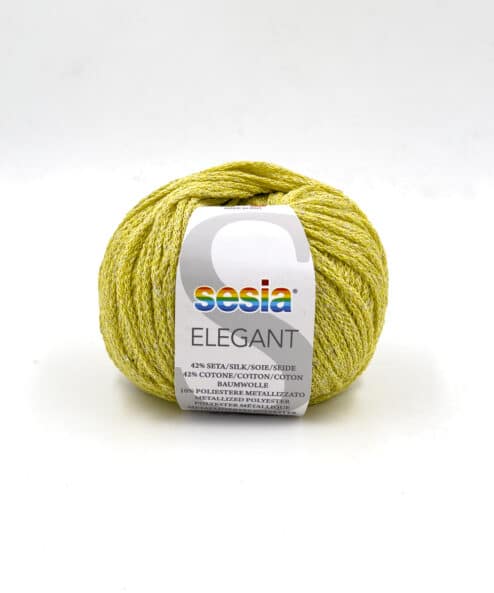 Sesia yarns Elegant cotton and silk lamé yarn ideal for elegant summer garments for both knitting and crochet