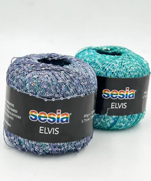 Online yarn Elvis by Filati Sesia sequin yarn that will brighten up knitting all colors available online