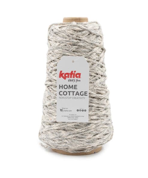 Filati Katia Home Cottage in cotone riciclato ideale per essere lavorato a maglia o all'uncinetto per realizzare home design tovagliette e borse uncinetto